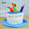 Novelty Birthday Cake Hat with Candle Accent