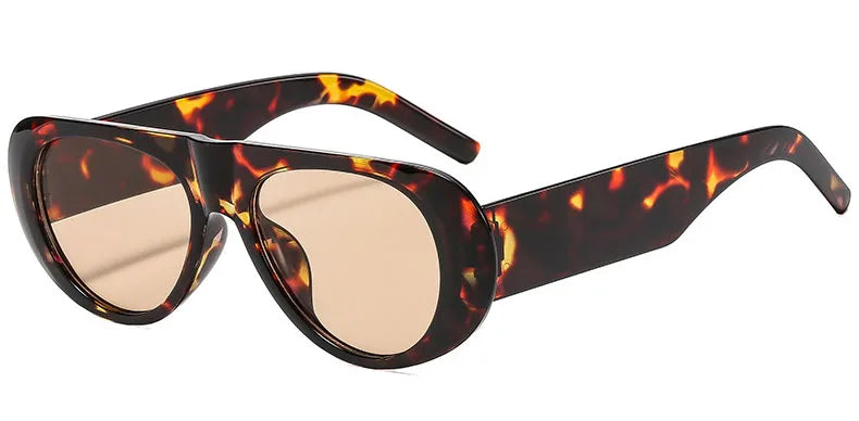 Retro Oversized Gradient Sunglasses for Women