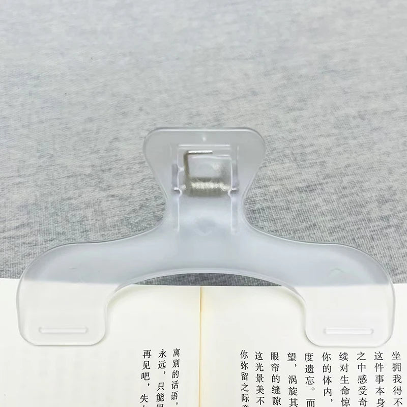 Frosted Transparent Book Page Holder Clip
