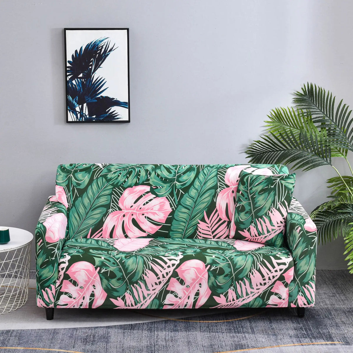 Stretch Sofa Cover with Anti-Slip Grip for Living Room