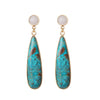 Turquoise Teardrop Drop Earrings