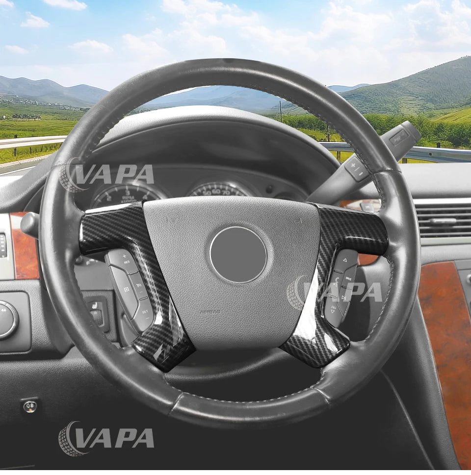 Car Steering Wheel Trim Cover for Chevrolet Suburban, Tahoe, Avalanche & GMC Sierra (2007-2013)