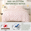 Red Heart Print Duvet Cover Set with Pillowcases