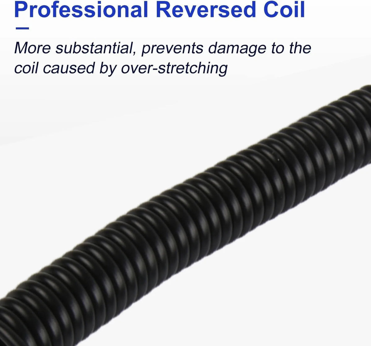 Retractable Coiled USB Cable for Mechanical Keyboards