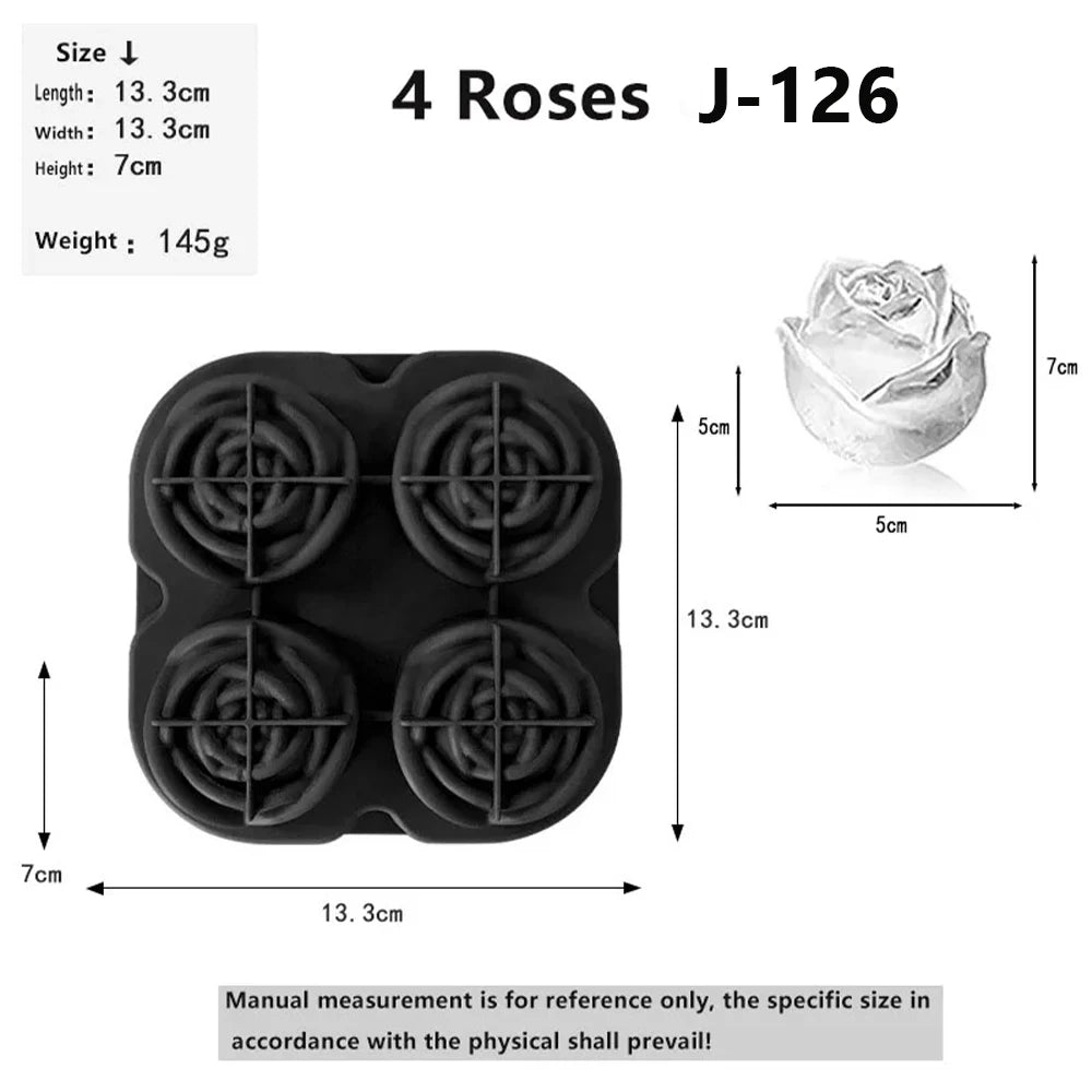3D Skull & Diamond Ice Ball Mold – Silicone Tray for Whiskey & Cocktails