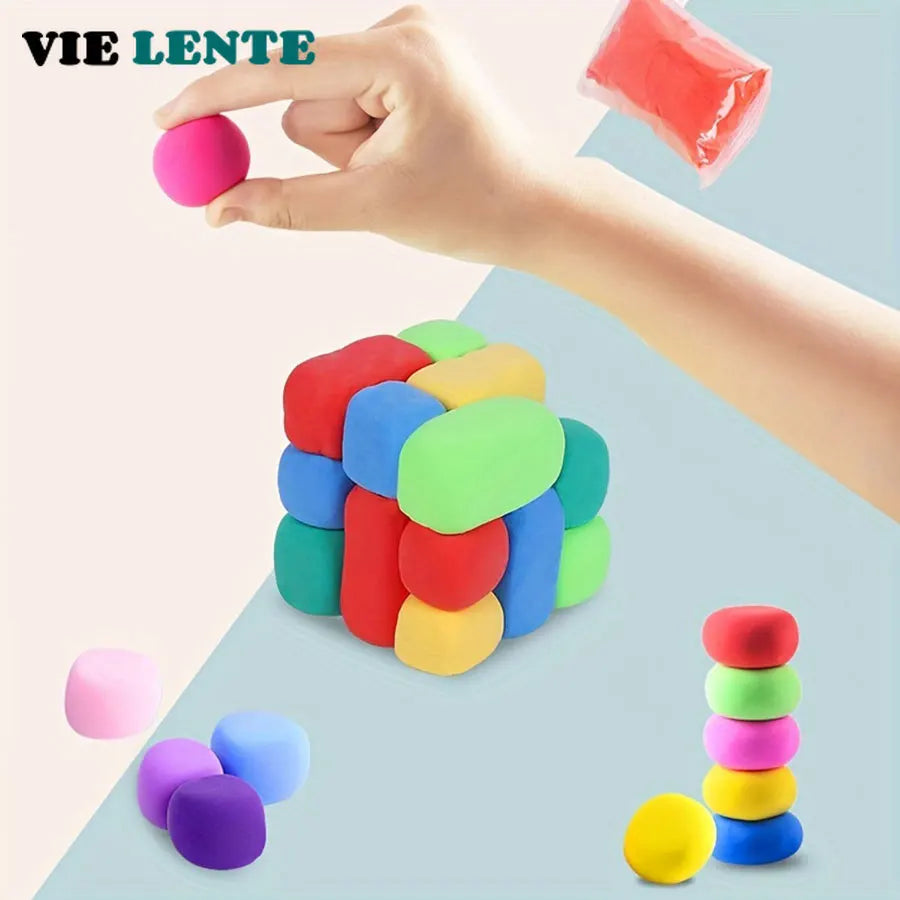 36-Color Air-Dry Modeling Clay Set with Carving Tools