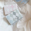Minimalist PU Leather Argyle Wallet