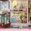DIY Miniature Wooden Dollhouse Kit with Lighting