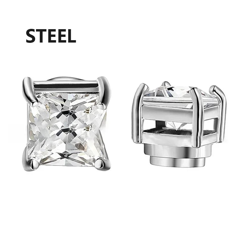Crystal Magnetic Stud Earrings