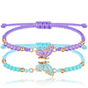 Butterfly Charm Friendship Bracelets (Set of 2)