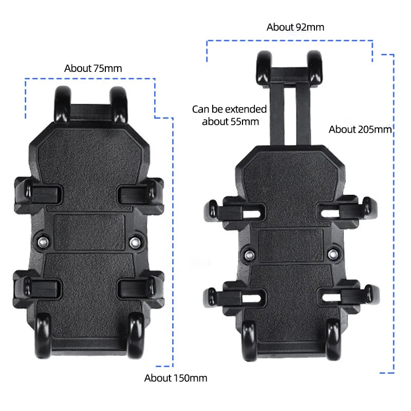 Shock-Absorbing Motorcycle Phone Mount