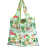 Foldable Nylon Reusable Shopping Bag with Floral Print