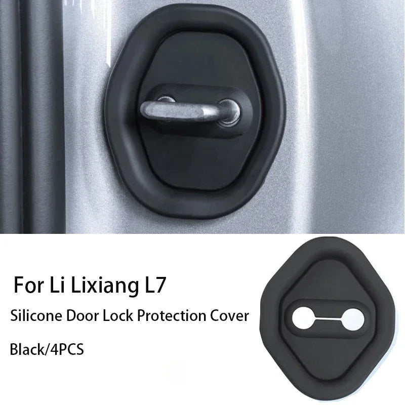 Silicone Car Door Lock Protector Covers for Li Lixiang L6 L7 L8 L9