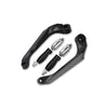 Motorcycle Brake & Clutch Lever Hand Guards with Carbon Fiber Finish