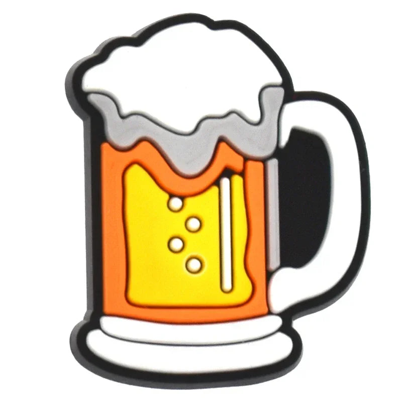 Beer Mug Shoe Charms for Crocs