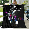 Michael Jackson Retro Print Coral Fleece Decke
