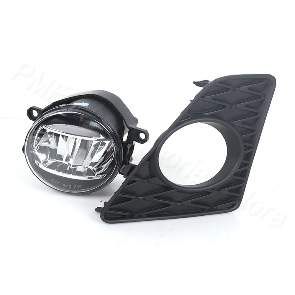 Black LED front fog light grilles for Lexus GS350 and GS450h F Sport vehicles.
