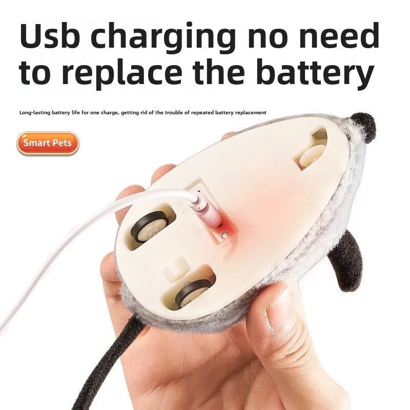 Juguete de Ratón Automático para Gatos con Sonido
