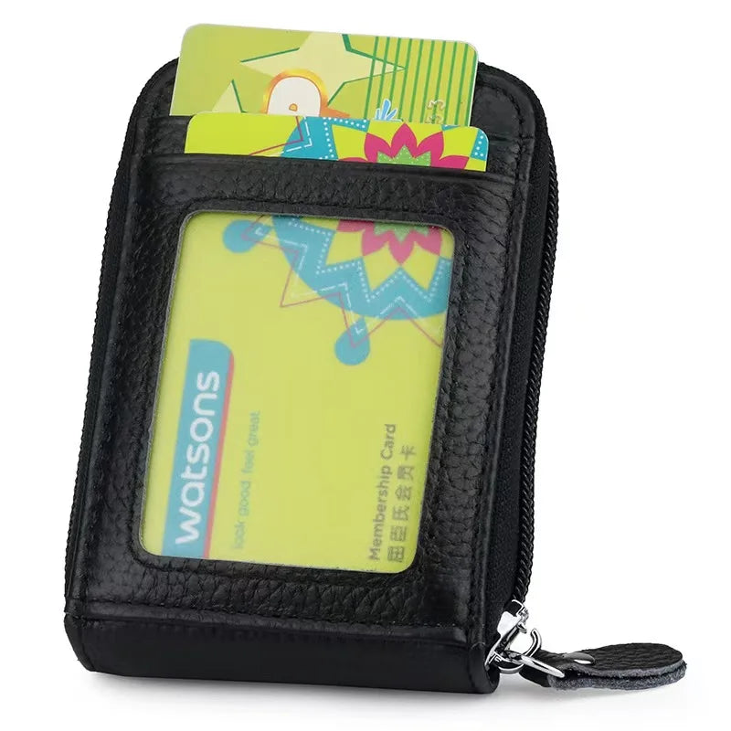 Slim RFID-Blocking Leather Wallet