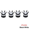 Crystal Crown Tire Valve Caps - Set of 4