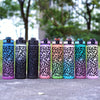 Leopard Print Sports Water Bottle with Straw