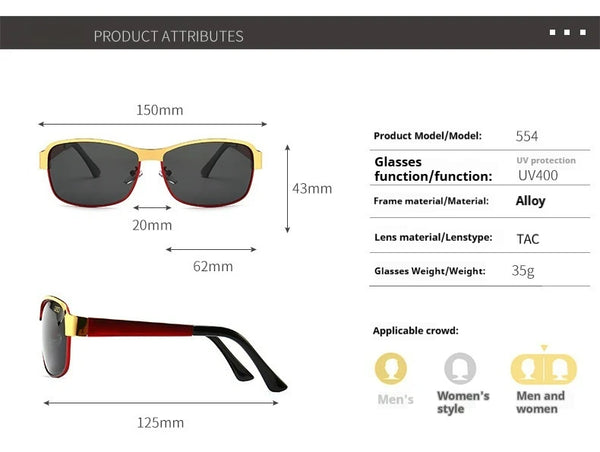 Retro-Polarmodenge Sonnenbrille mit ovalem Gestell
