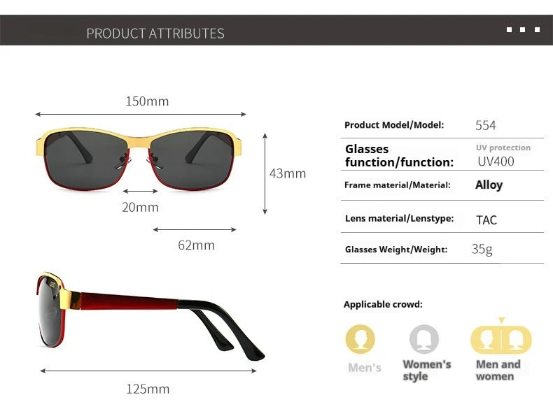Retro Oval Polarized Sunglasses