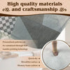 Close-up of a gray fabric material showing various patterns and textures used for customization and crafting.