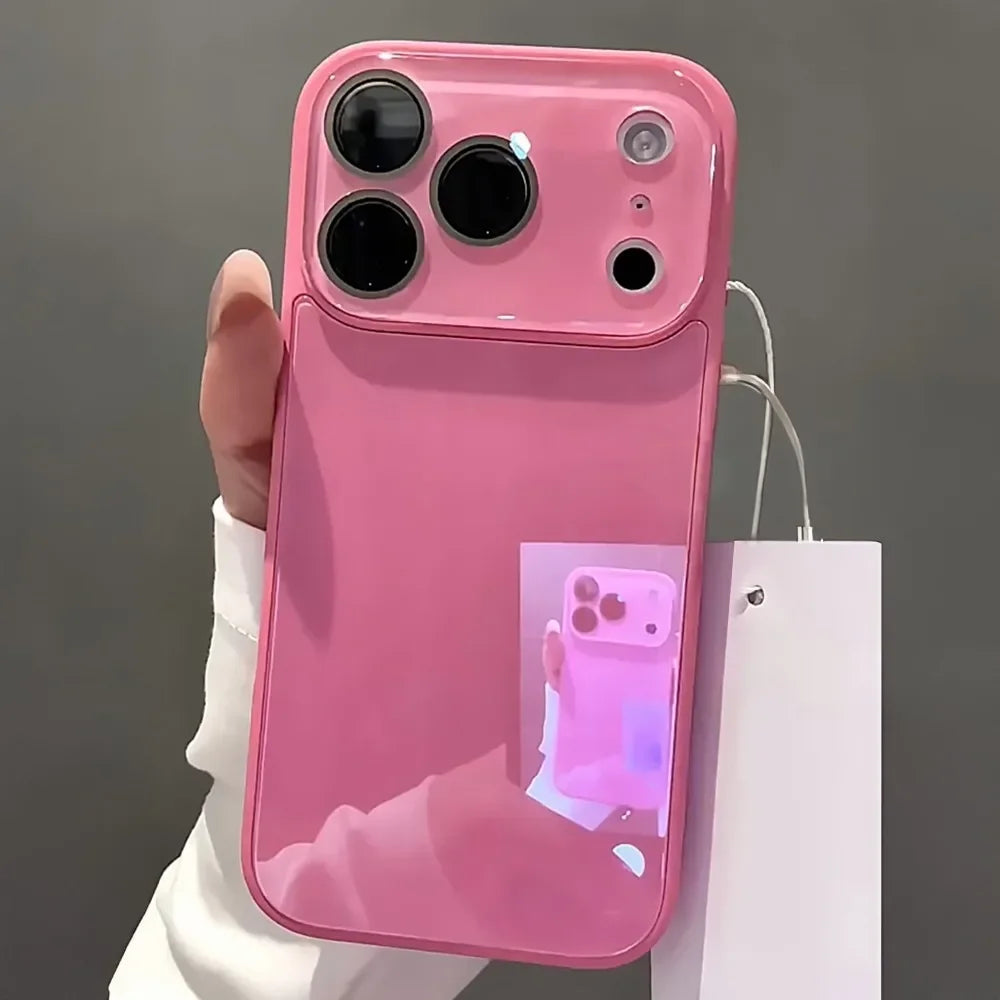Slim Shockproof Hard Case for iPhone with Tempered Glass Lens Protector