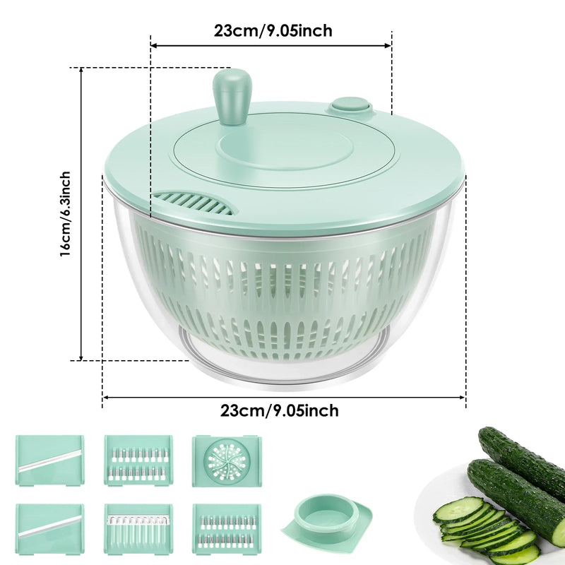 Multi-Function Salad Spinner & Veggie Slicer