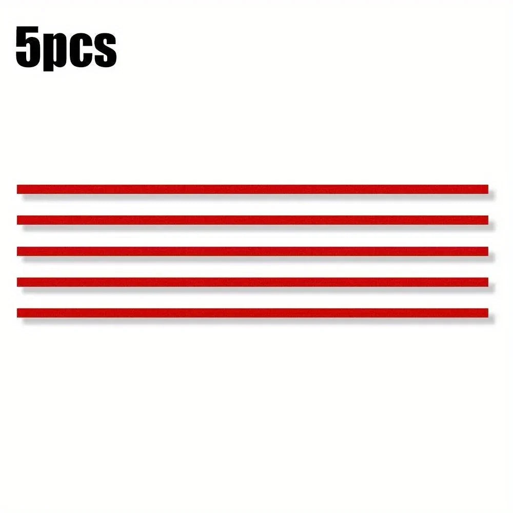Reflective Car Sticker Strips – Red, Waterproof, Universal Fit