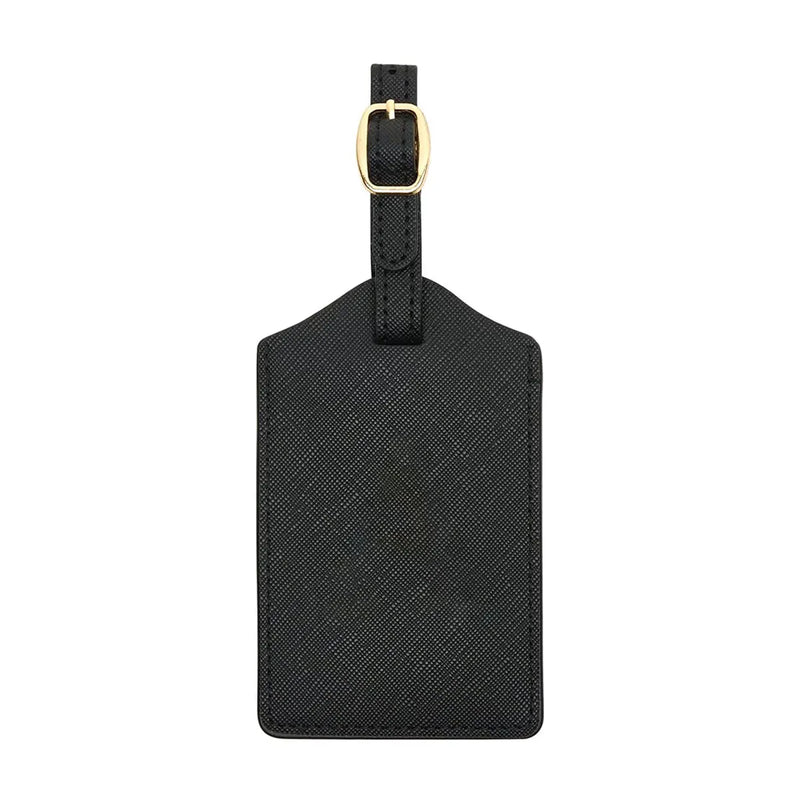 PU Leather Luggage Tag with Privacy Cover