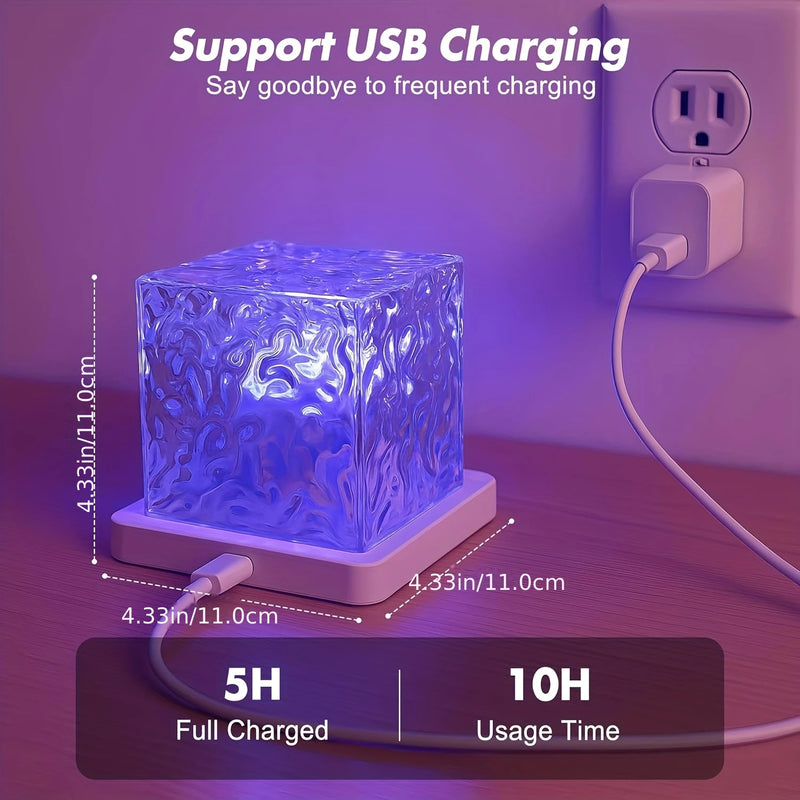 Rechargeable LED Wave Projector Lamp