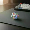 LED Fidget Keychain with 12 Click Buttons