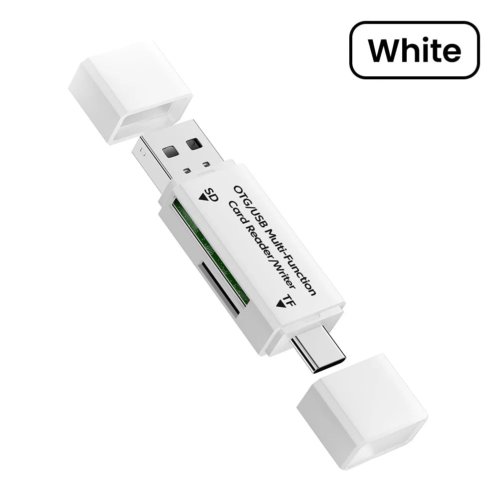 2-in-1 USB-C & USB-A Memory Card Reader