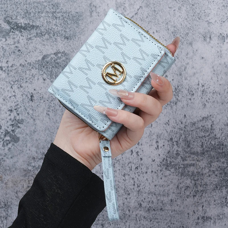 Portefeuille PU imprimé pour femmes multi-cartes