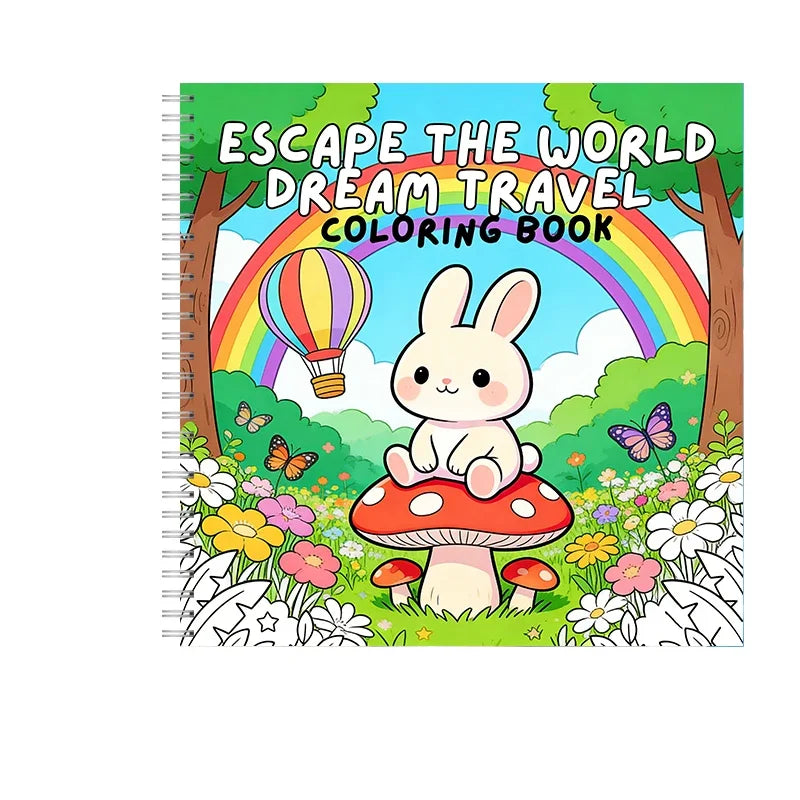 Springtime Mini Coloring Book for Adults