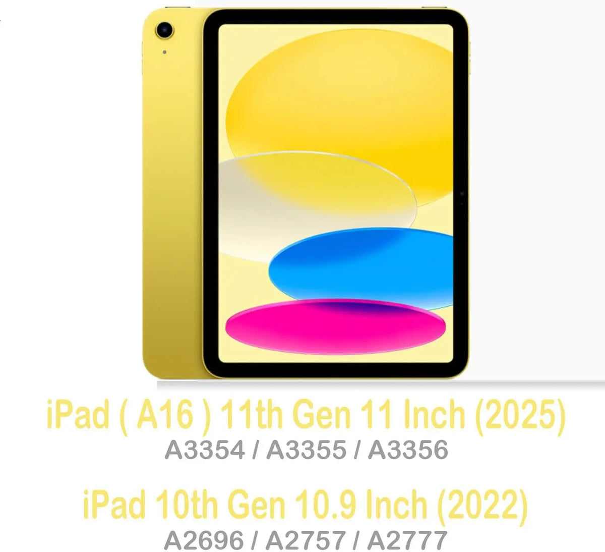 Slim Hybrid iPad Case with Pencil Holder and Tri-Fold Stand