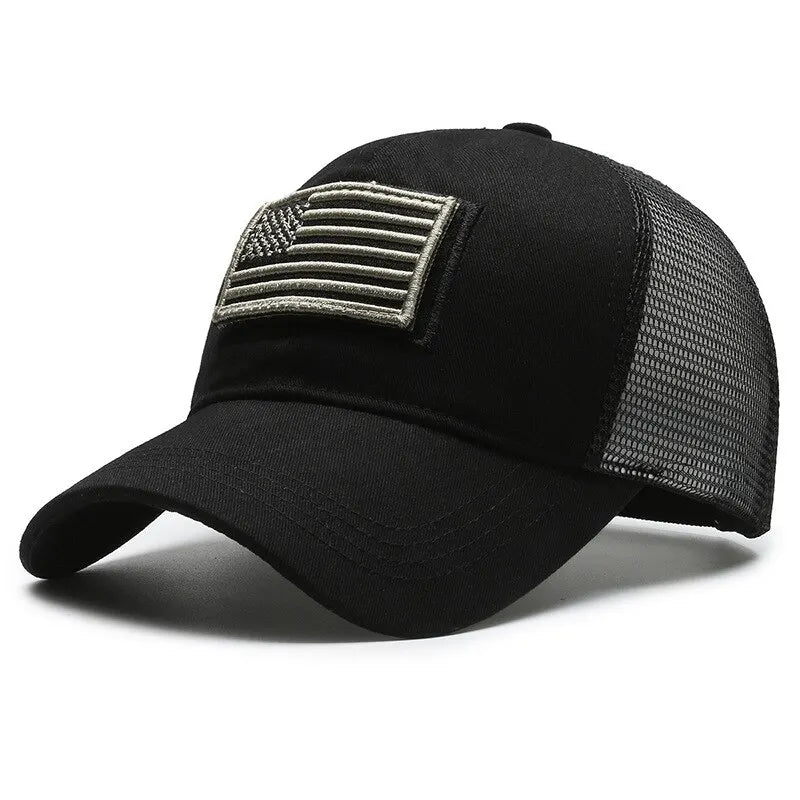 Gorra de béisbol con Camuflaje de Bandera Bordada