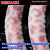 Leopard Print Faux Fur Steering Wheel Cover