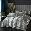 Luxuriöses Satin-Bettwäsche-Set mit Bettbezug