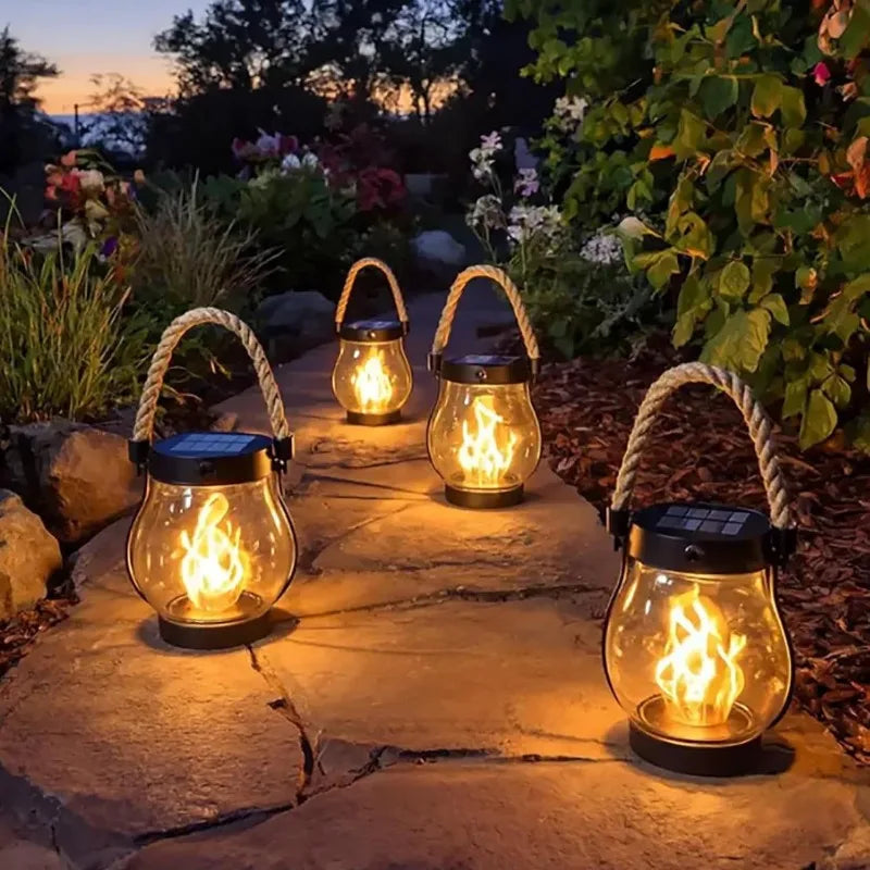 Solar-Powered Rechargeable Camping Lantern