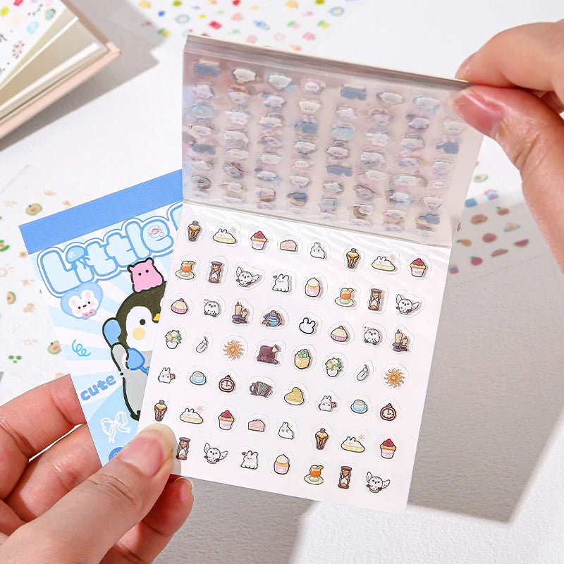 Cartoon PET Sticker Book for Journaling