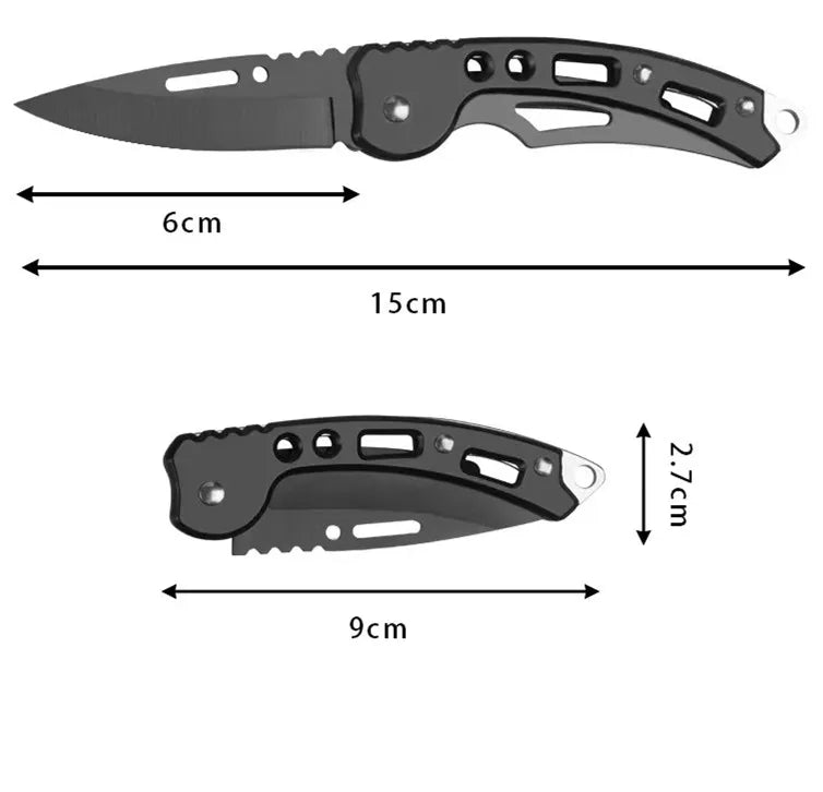 Compact Stainless Steel Folding Knife for Outdoor Adventures