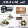A set of six heavy-duty stainless steel vinyl siding hooks designed for organizing and mounting various items.