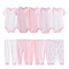 Baby Cotton Bodysuit and Pants Outfit Set (4-Piece)