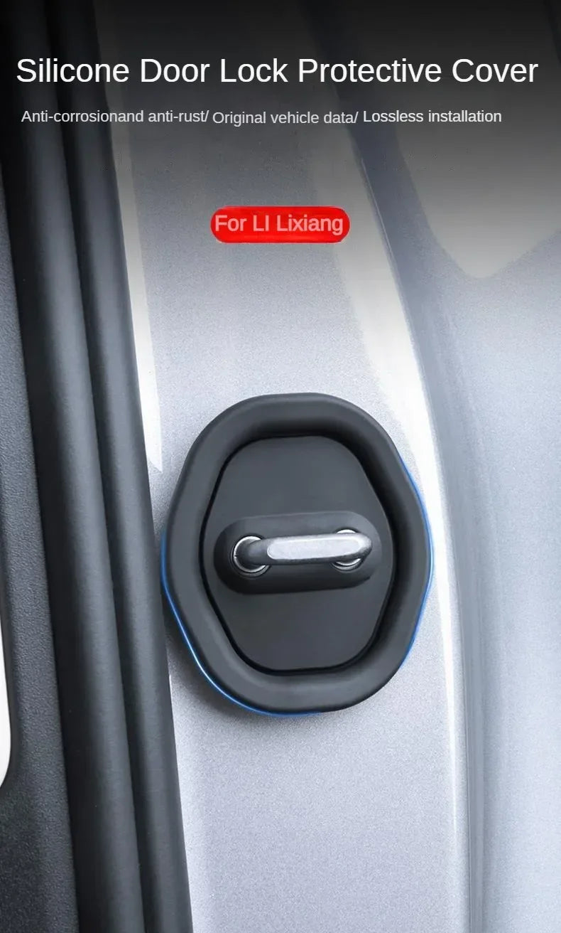 Silicone Car Door Lock Protector Covers for Li Lixiang L6 L7 L8 L9