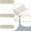 Kids' Velvet Non-Slip Slim Hangers with 360° Swivel Hooks (10-Pack)