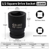 Heavy-Duty Square Drive Impact Socket Adapter Set
