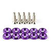 Aluminum Concave Fender Washer Screw Kit (10-Pack) for Automotive Use